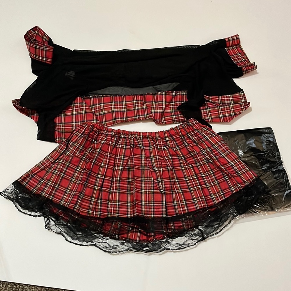 Women new schoolgirl outfit with stockings​​